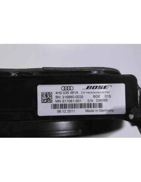 AUDI A8 4H D4 GLOSNIK BOSE SUBWOOFER 4H0035481A