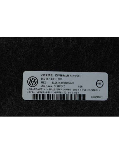 VW JETTA 5C6 BOCZEK BAGAŻNIKA PRAWY