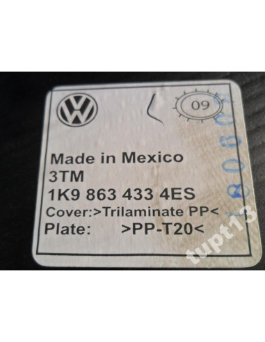 VW GOLF VI KOMBI WYKŁADZINA BAGAŻNIKA CZARNA