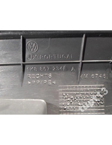 VW SCIROCCO 2008-14R TAPICERKA SŁUPKA PRAWA CZARNA