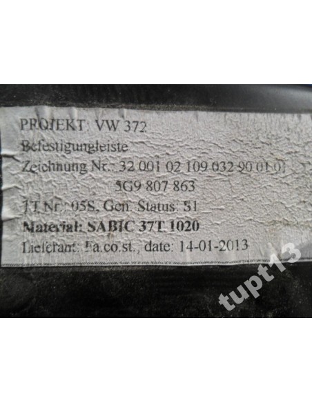 VW GOLF VII KOMBI BELKA POD ZDERZAK 5G9807863