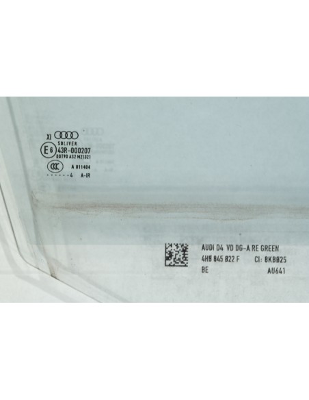 AUDI A8 LIFT 4H SZYBA DRZWI PRAWA PRZEDNIA