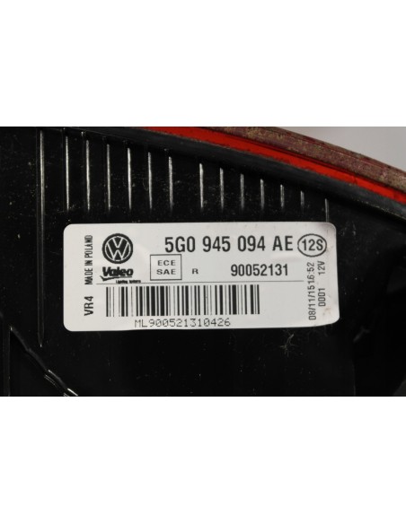 VW GOLF VII LAMPA PRAWA TYLNA Z KLAPY 5G0945094AE