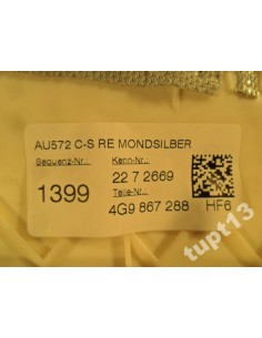 AUDI ALLROAD 4G0 TAPICERKA SŁUPKA LEWA 2