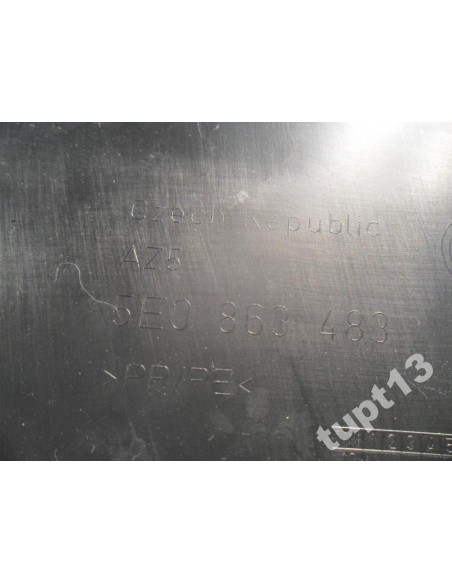 SKODA OCTAVIA III LISTWA PROGOWA LEWA CZARNA