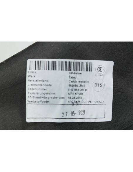 VW GOLF VIII 8 WYGŁUSZENIE ŚCIANY PODSZYBIA 5H0863993B