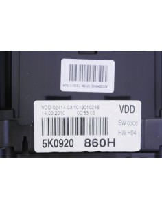 VW GOLF VI LICZNIK ZEGARY 1.4 TSI 5K0920860H 2