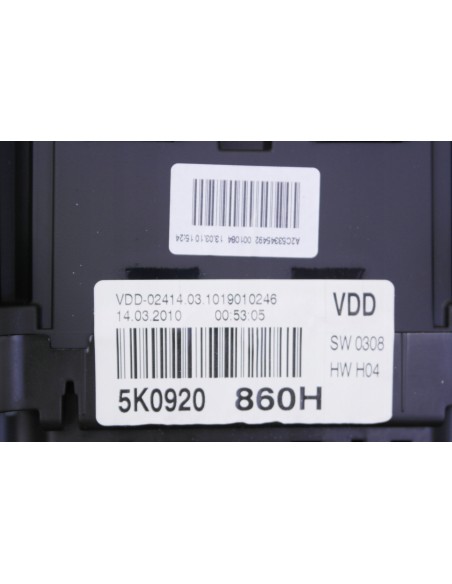 VW GOLF VI LICZNIK ZEGARY 1.4 TSI 5K0920860H