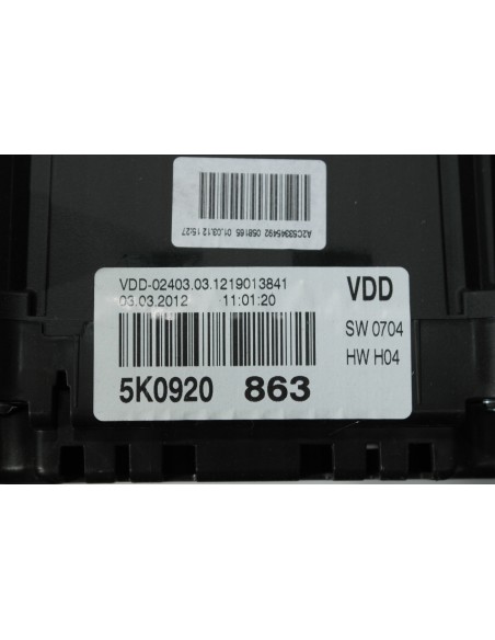 VW GOLF VI 6 1.4 TSI LICZNIK ZEGARY 5K0920863