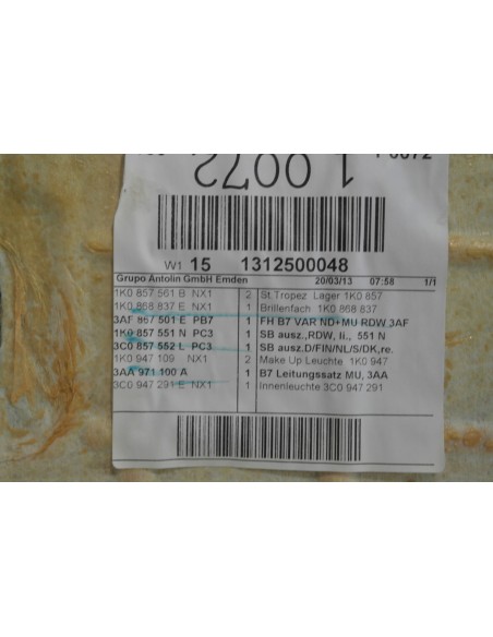 VW PASSAT B7 KOMBI PODSUFITKA