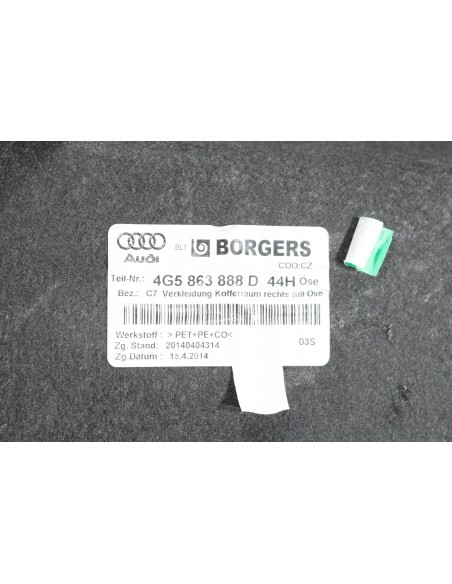 AUDI A6 SEDAN 4G0 C7 LIFT BOCZEK BAGAŻNIKA PRAWY 4G5863888D