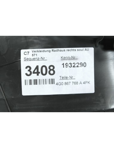 AUDI A6 C7 4G0 LIFT LISTWA PROGOWA PRAWA...