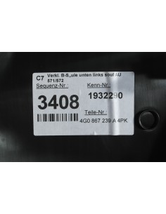 AUDI A6 C7 4G0 LIFT TAPICERKA SŁUPKA LEWA 4G0867239A 2