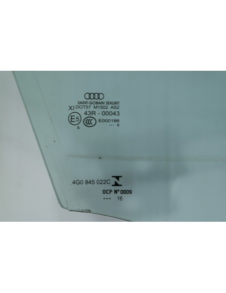 AUDI A6 C7 4G0 LIFT SZYBA DRZWI PRAWY PRZÓD PODWÓJNA KLEJONA 4G0845022C