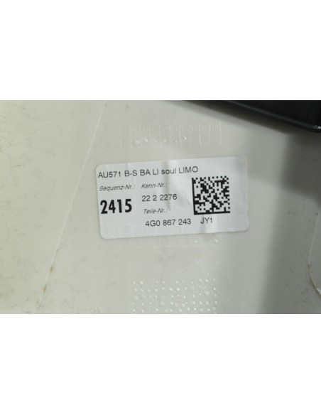 AUDI A6 4G0 C7 LIFT S-LINE TAPICERKA SŁUPKA LEWA 4G0867243