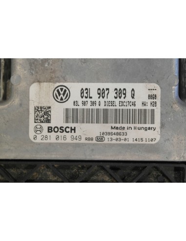 VW 2.0 TDI KOMPUTER STEROWNIK SILNIKA 03L907309Q