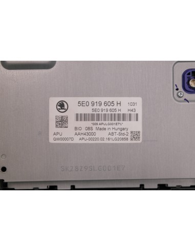 SKODA OCTAVIA III RADIO WYŚWIETLACZ 5E0919605H