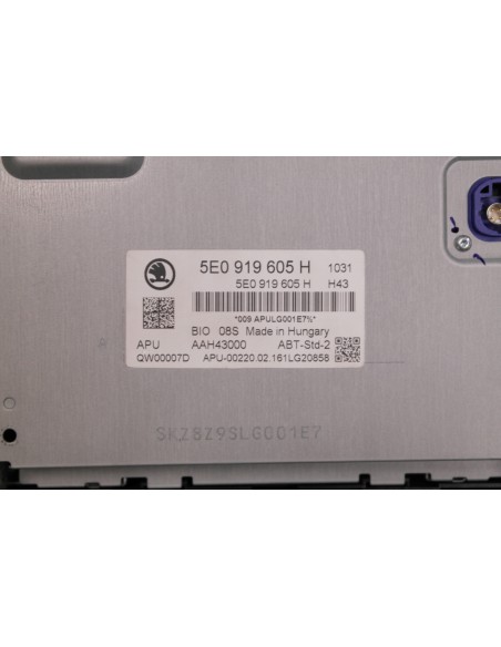 SKODA OCTAVIA III RADIO WYŚWIETLACZ 5E0919605H