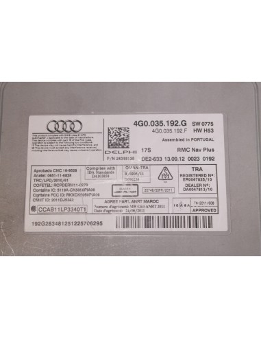 AUDI A6 A7 C7 4G NAWIGACJA MULTIMEDIA MMI...