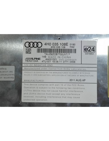 AUDI A6 A7 C7 4G A8 D4 4H ZMIENIARKA PŁYT DVD...