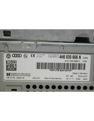 AUDI A8 D4 NAWIGACJA MMI MULTIMEDIA 4H0035666N