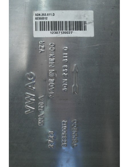 VW TIGUAN II ALLSPACE LIFT 2.0 TDI UKŁAD WYDECHOWY TŁUMIK 5QN253611D