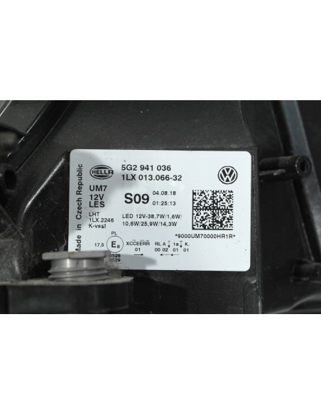 VW GOLF VII 7 LIFT LAMPA PRAWA PRZEDNIA FULL LED 5G2941036 7P5941591AD