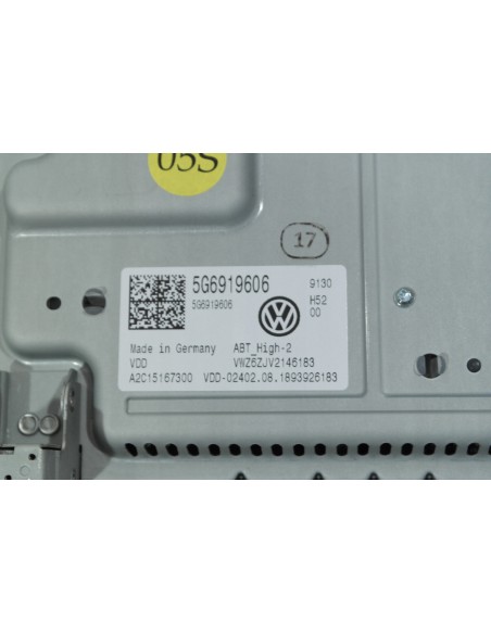VW GOLF VII 7 PASSAT B8 ARTEON WYŚWIETLACZ NAWIGACJI 5G6919606 NOWY W FOLII