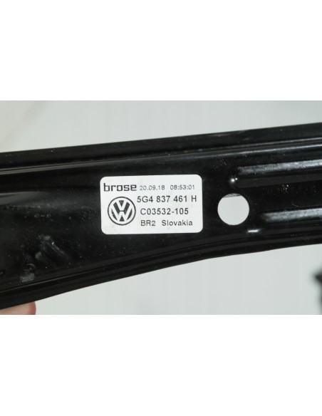 VW GOLF VII 7 LIFT MECHANIZM PODNOSZENIA SZYBY LEWY PRZÓD 5G4837461H