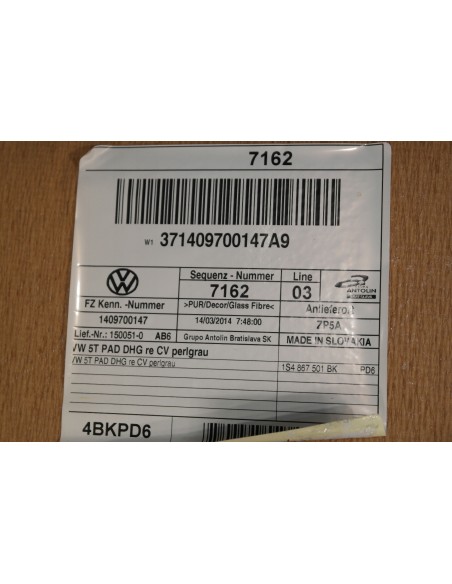 VW UP SKODA CITYGO PODSUFITKA 1S4867501BK