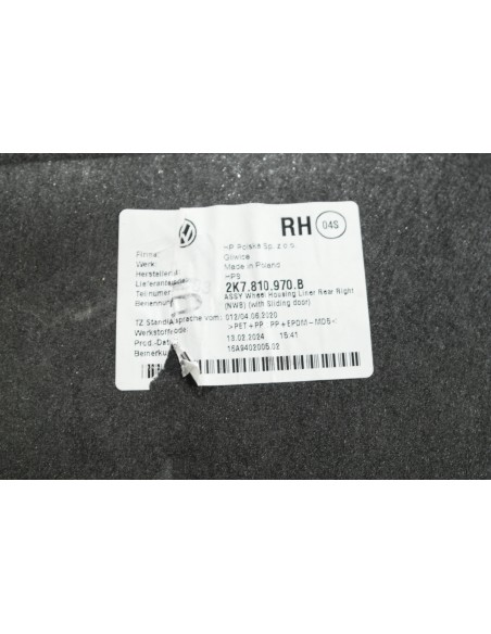 FORD TOURNEO CONNECT MK3 VW CADDY V NADKOLE PRAWE TYLNE 2K7810970B