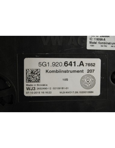 VW GOLF VII 1.6 TDI DSG LICZNIK 5G1920641A