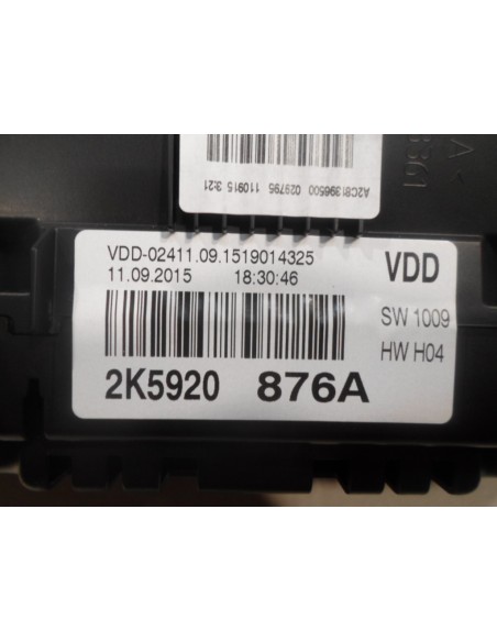 VW CADDY 2016-17R 2.0 TDI LICZNIK 2K5920876A