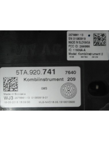 VW TOURAN III 5T TDI LICZNIK 5TA920741
