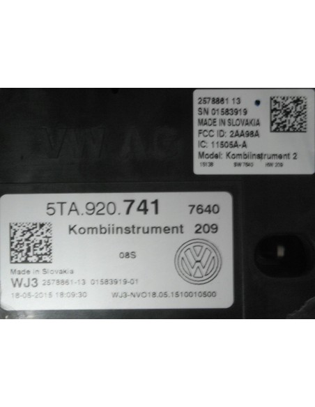 VW TOURAN III 5T TDI LICZNIK 5TA920741