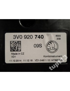 SKODA SUPERB III 1.4 TSI LICZNIK 3V0920740 2