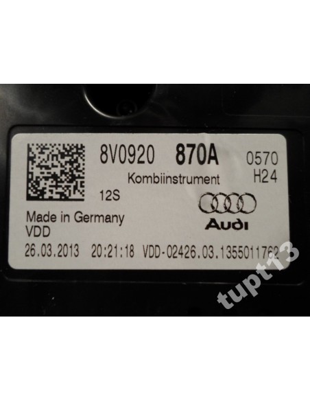 AUDI A3 8V0 TFSI LICZNIK 8V0920870A