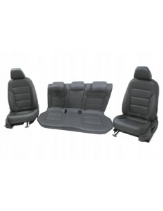 VW JETTA 5C6 WNĘTRZE FOTELE KOMPLET SKÓRA CZARNA 2