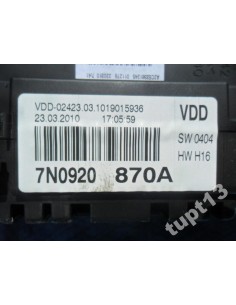 VW SHARAN 2011-14 R LICZNIK 2.0 TDI 7N0920870A. 2