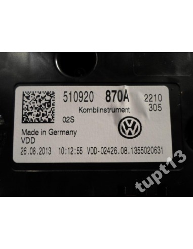 VW SPORTSVAN LICZNIK 2.0 TDI 510920870A