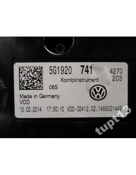 VW GOLF VII 1.6 TDI LICZNIK 5G1920741