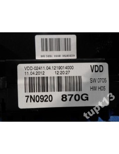 VW SHARAN 7N0 2011-14 R 2.0 TDI LICZNIK 7N0920870G 2