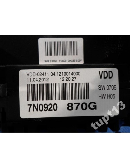 VW SHARAN 7N0 2011-14 R 2.0 TDI LICZNIK 7N0920870G