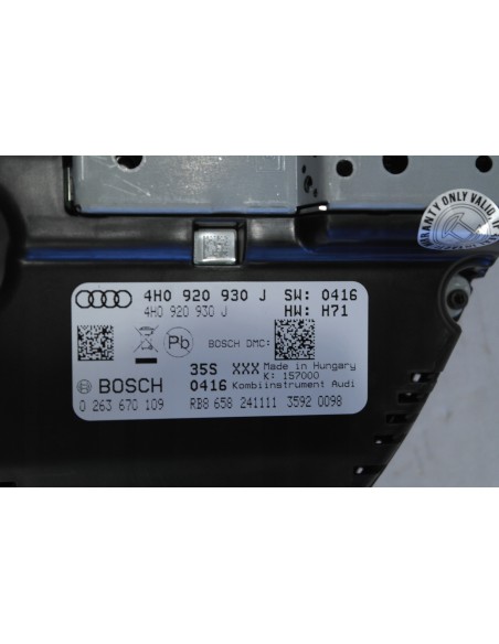 AUDI A8 D4 4,2 TDI LICZNIK 4H0920930J