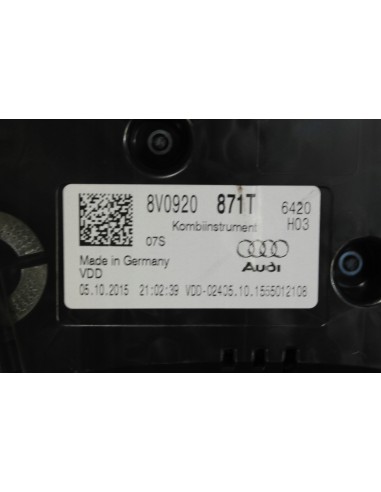 AUDI A3 8V FL 2.0 TSI LICZNIK 8V0920871T