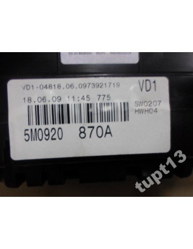 VW GOLF VI PLUS TSI LICZNIK 5M0920870A