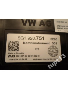 VW GOLF VII 1.6 TDI LICZNIK 5G1920751 2