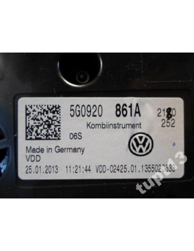 VW GOLF VII LICZNIK TDI 5G0920861A