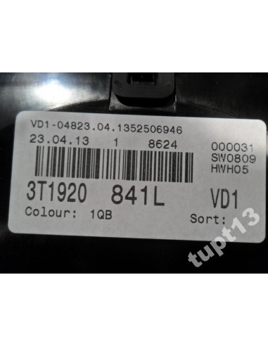 SKODA SUPERB II FL 2013 R LICZNIK 3T1920841L