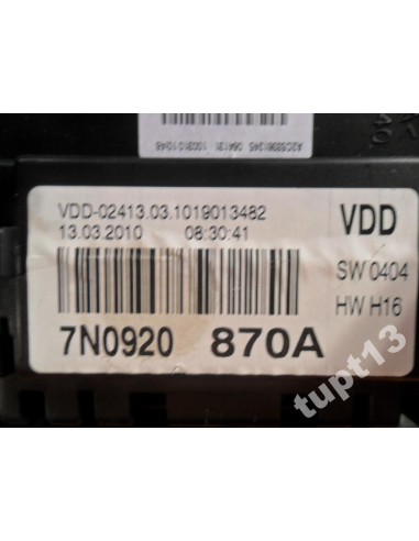 VW SHARAN 7N 2011-13R 2.0 TDI LICZNIK 7N0920870A